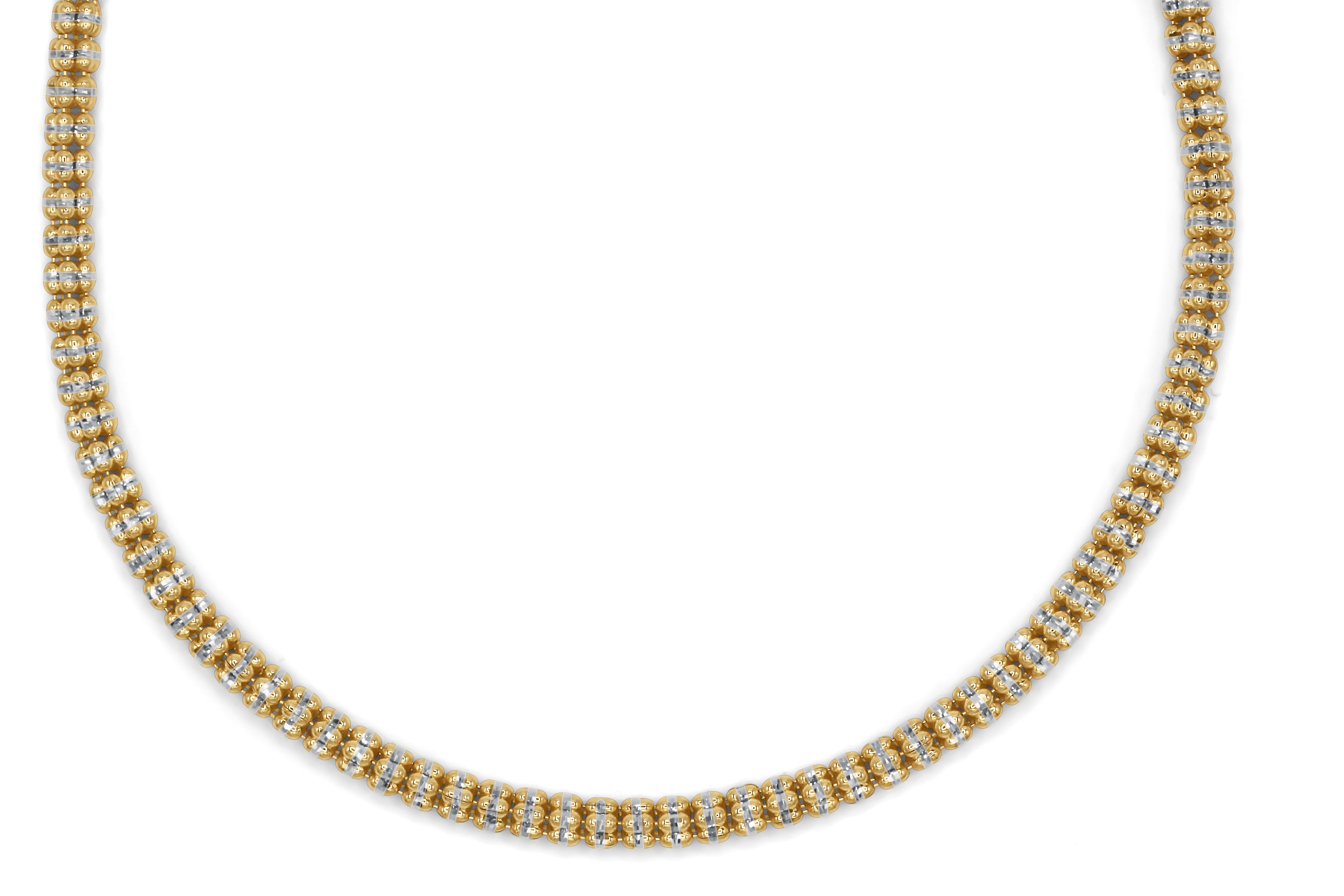 ICE Kette - Gelb / Weiss